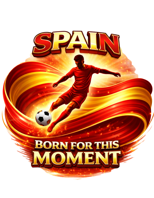 Spain Born For This Moment Global FootBall/Soccer Collection Unisex T-shirt