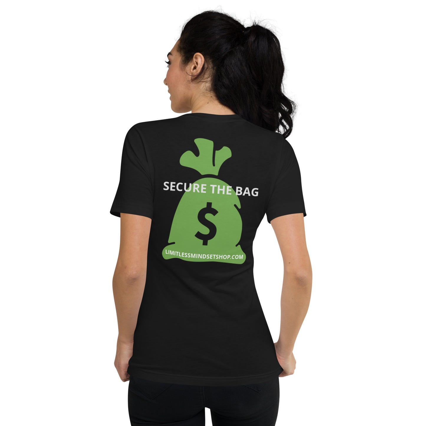 GOAL: I Am A Multi-Millionaire Unisex Short Sleeve V-Neck T-Shirt