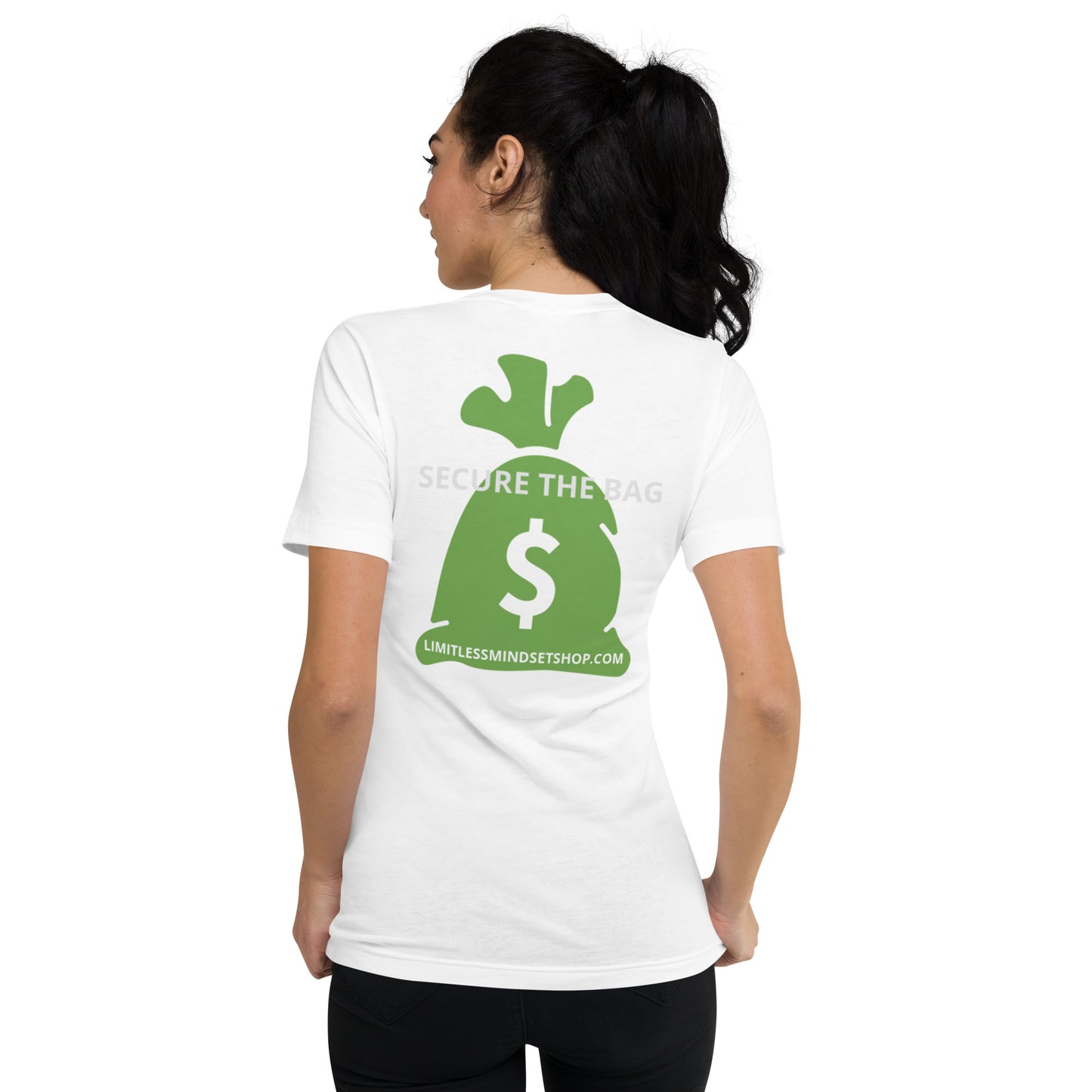 GOAL: I Am A Multi-Millionaire Unisex Short Sleeve V-Neck T-Shirt